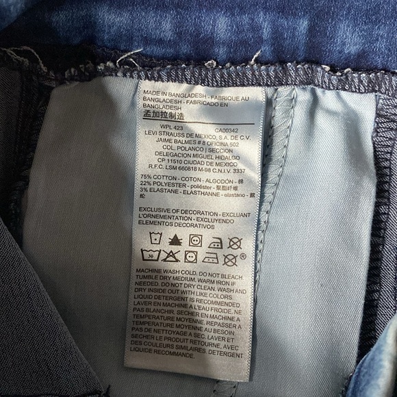 Denizen from LEVIS Low Rise Ankle Jegging Light Blue size s - Picture 5 of 6